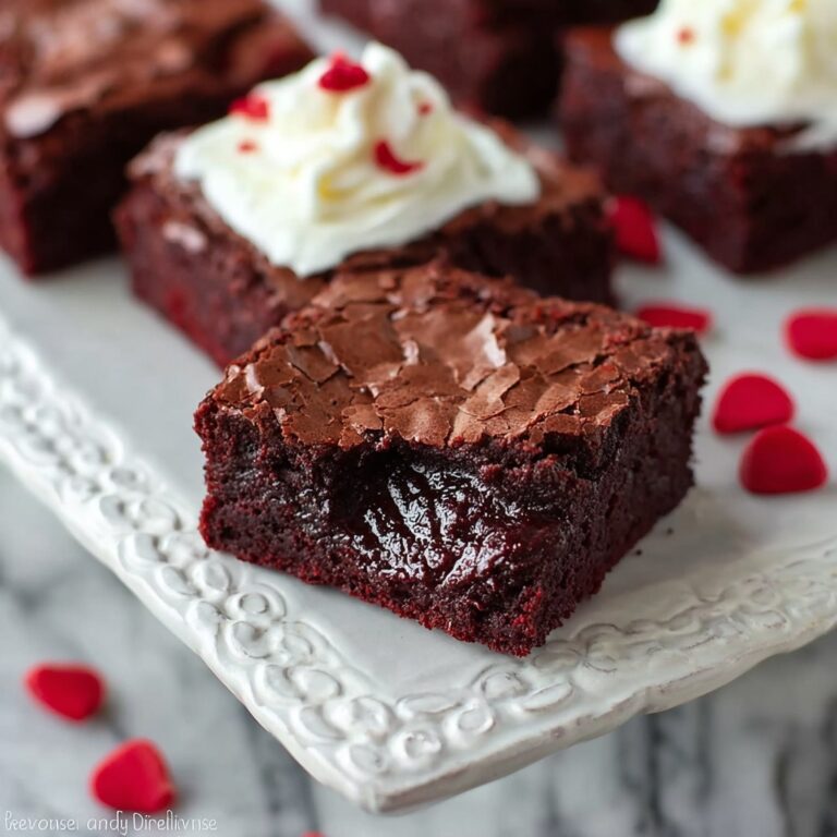 Kiss Me Red Velvet Brownies Recipe