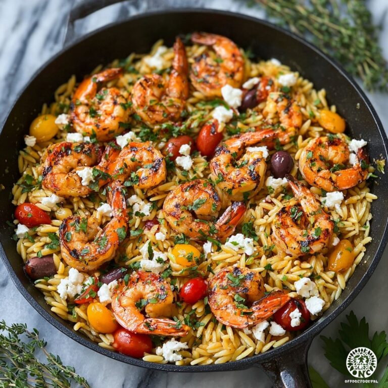 Greek Shrimp with Orzo and Feta Recipe