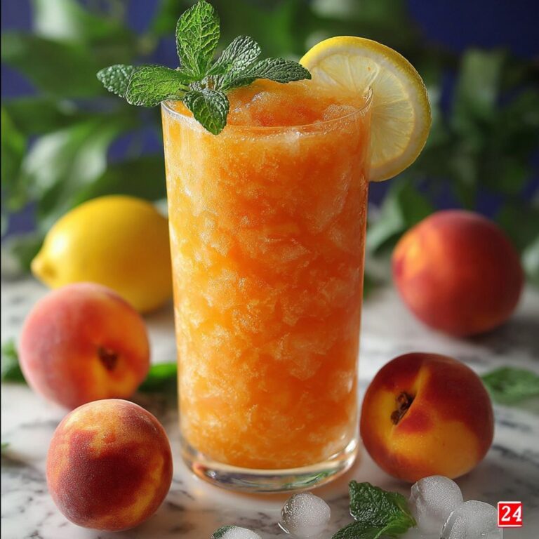 Frozen Peach Lemonade Slushie: The Ultimate Summer Cooler Recipe