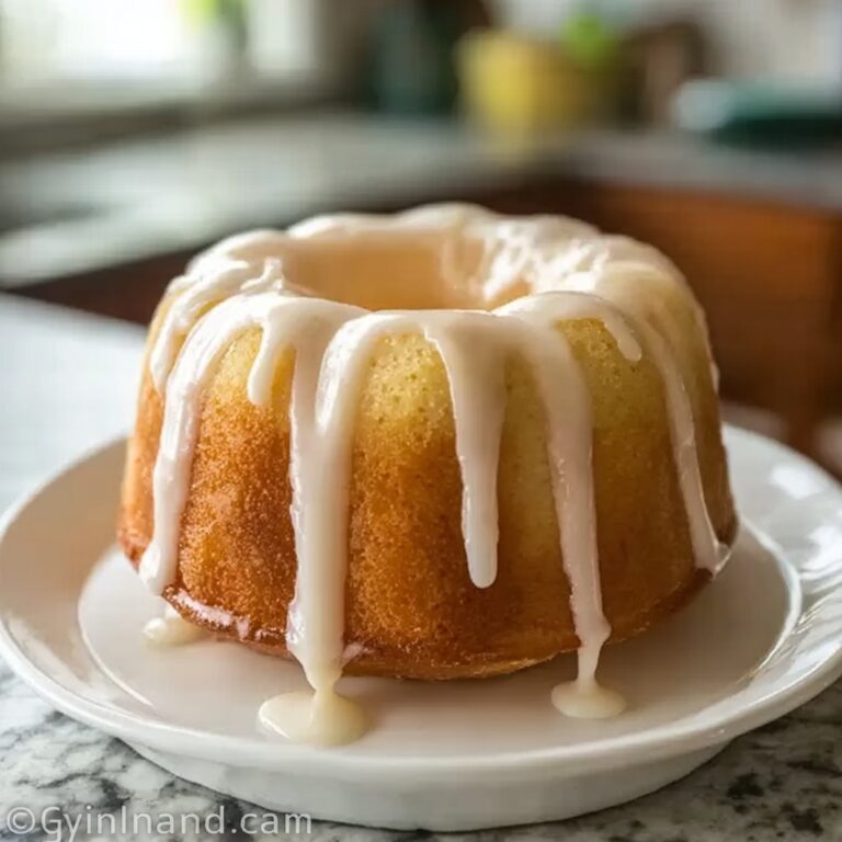 Delightful Vanilla Buttermilk Pound Cake with Cream Cheese Glaze Recipe