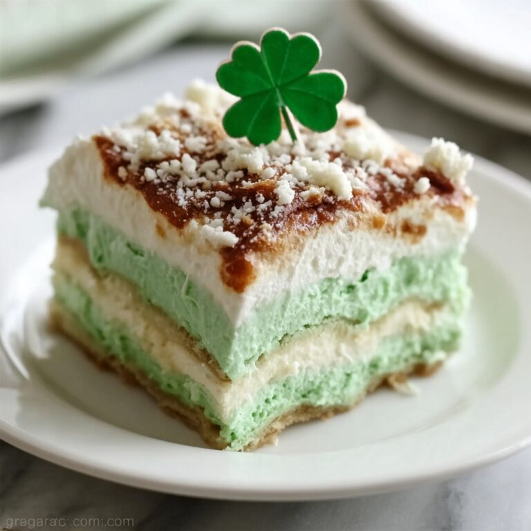 St. Patrick’s Day Shamrock Lasagna Dessert Recipe