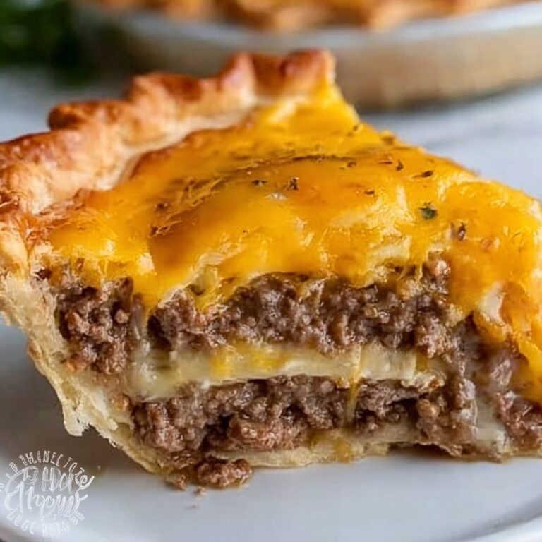 Classic American Cheeseburger Pie Recipe