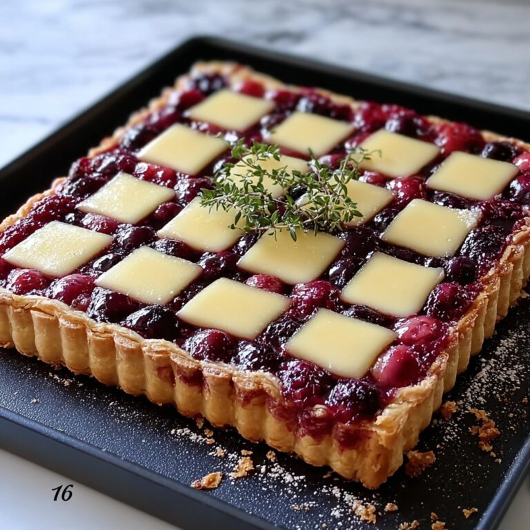 Delicious Cranberry Brie Tart with Pancetta for Festive Joy Recipe