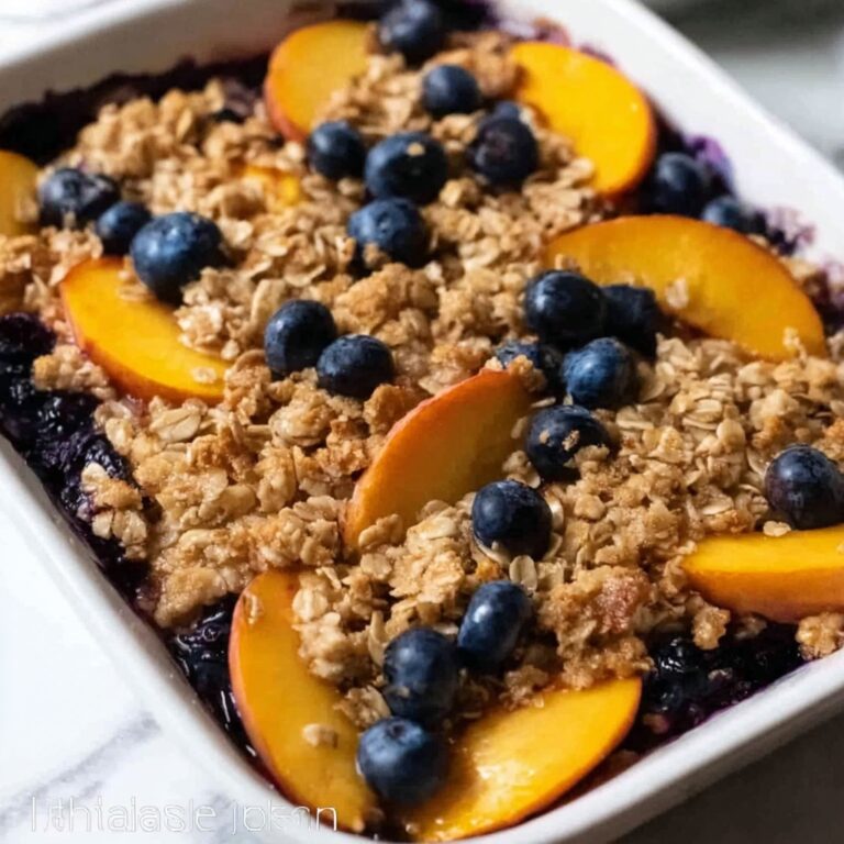 Peach Blueberry Crisp Recipe