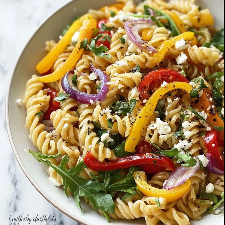 Roasted Veggie Pasta with Feta Recipe