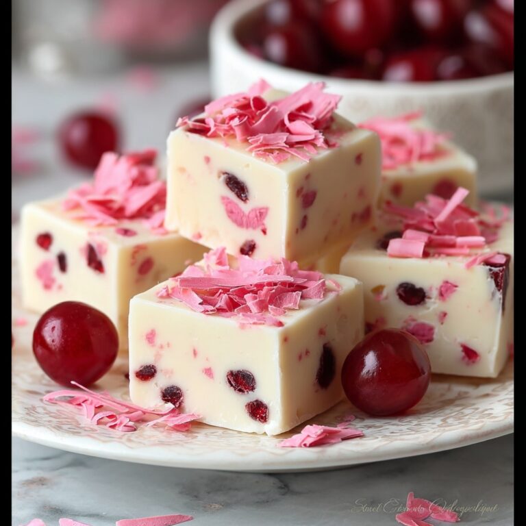 White Chocolate Cherry Fudge Recipe