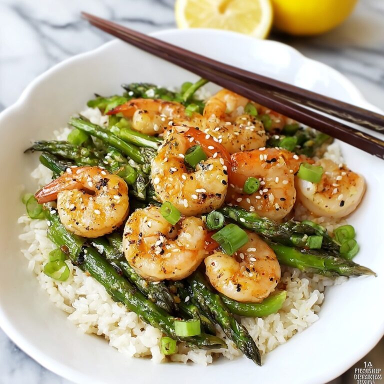 Shrimp and Asparagus Stir Fry with Lemon Sauce Recipe