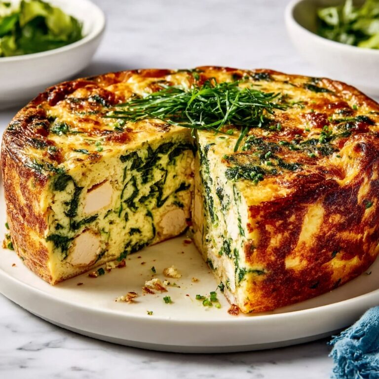 Light Chicken & Spinach Frittata with Thyme Recipe
