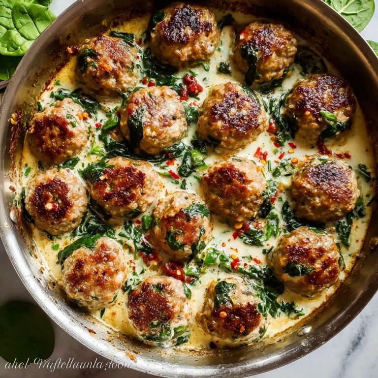 Baked Chicken Ricotta Spinach Meatballs Recipe