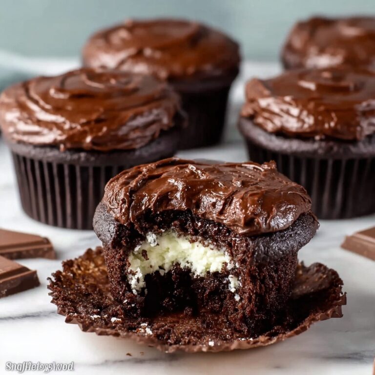 Cheesecake Stuffed Chocolate Cupcakes Recipe