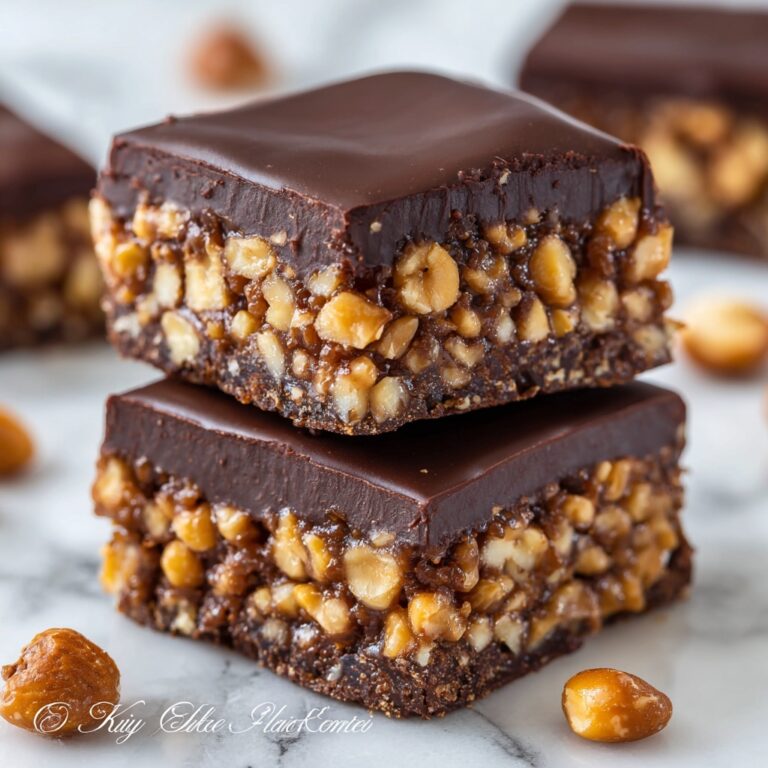 No Bake Chocolate Peanut Butter Protein Bars Recipe