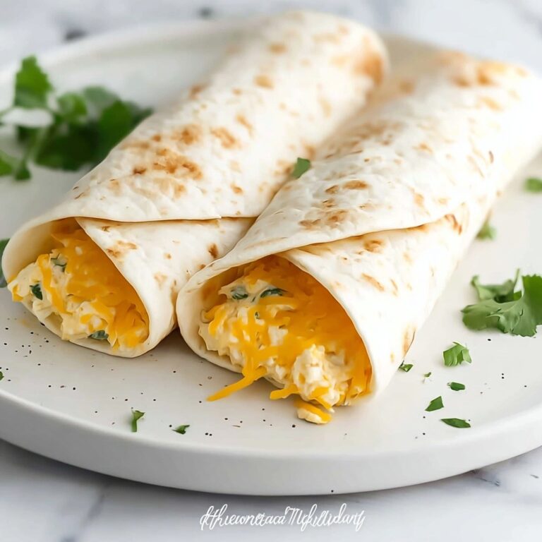 Cheesy Garlic Chicken Wraps Recipe
