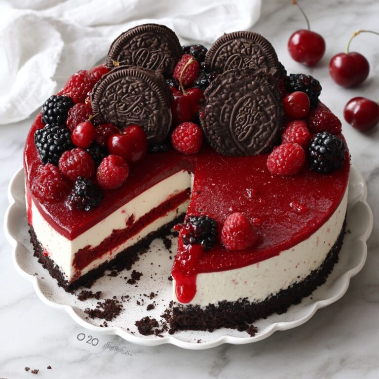Cheesecake with Red Velvet Cookie Dough Recipe
