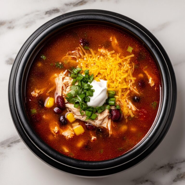 Slow Cooker Chicken Taco Soup Recipe