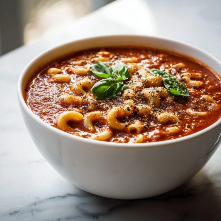 Vegan Tomato Pasta Soup Recipe