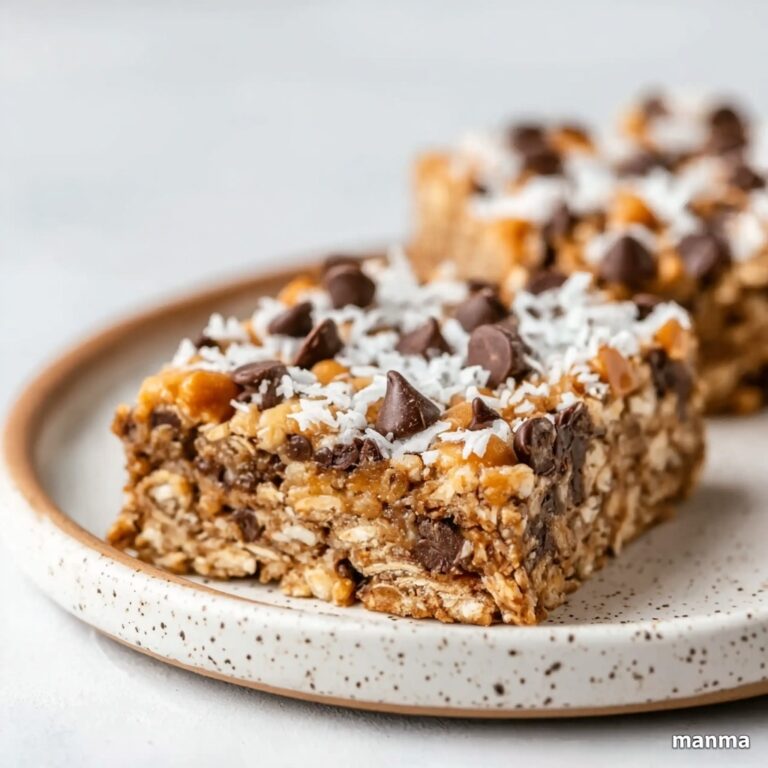 Baked Oatmeal Cake with Almonds, Chocolate Chips, and Coconut Recipe