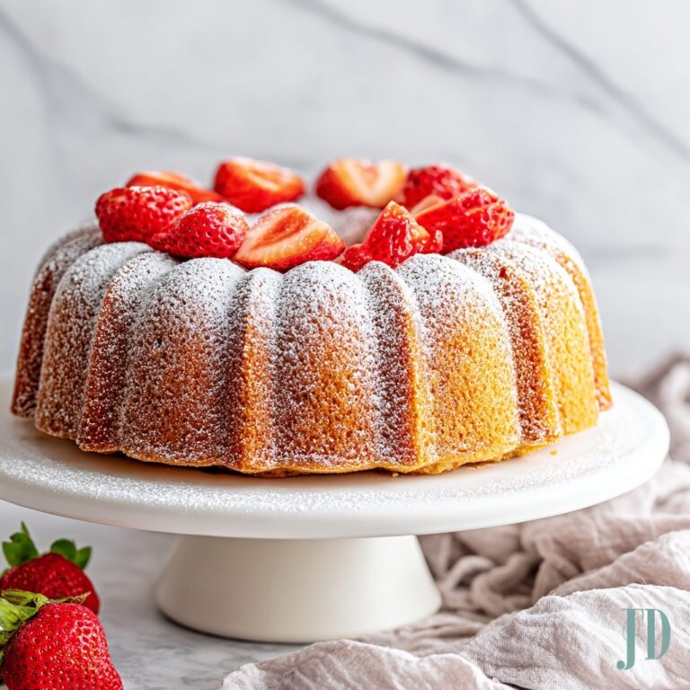 Strawberry Cheesecake Bundt Cake Recipe