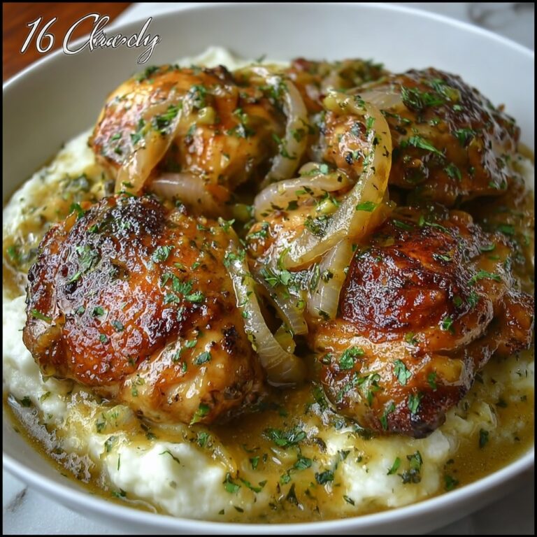 Smothered Chicken Thighs with Rich Creamy Gravy Recipe