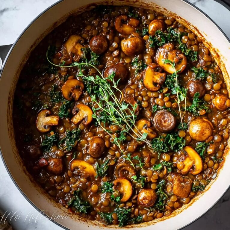 Vegan Lentil Mushroom Stew Recipe